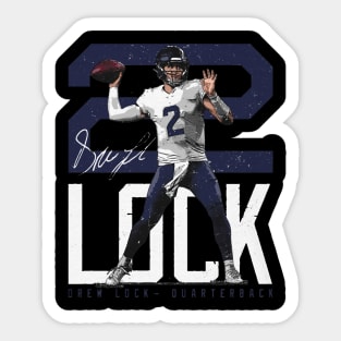 Drew Lock Seattle Bold Number Sticker